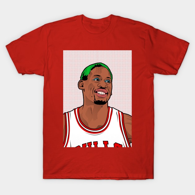 Dennis Rodman T-Shirt by dbl_drbbl